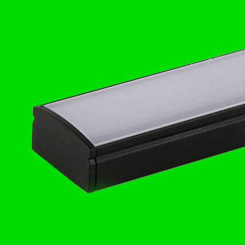 Black LED Surface Profile LP002 Ultra Bright 2216 - Made to Measure Linear Lighting