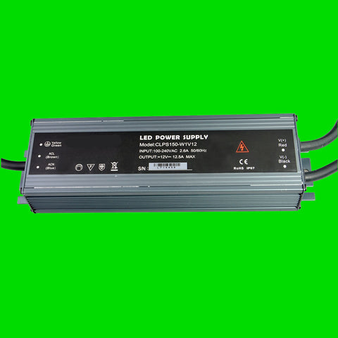 150 Watt CLPS IP67 12V Power Supply for LED Strip Light