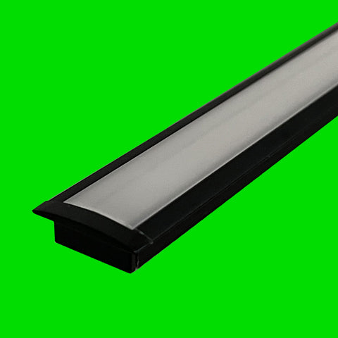 Black LED Recessed Profile LP001 Ultra Bright 2216 - Made to Measure Linear Lighting