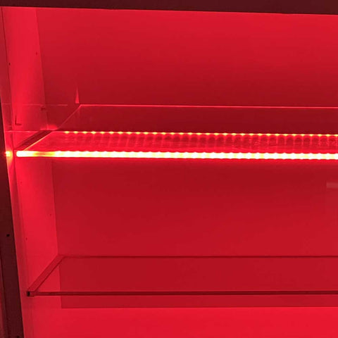 RGB LED Glass Shelf Profile using LED Strip Lights - Made to Measure