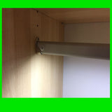 LED Wardrobe Rail Lights - 12W 528 LEDs - Bespoke lengths Internal PIR to Right -24V