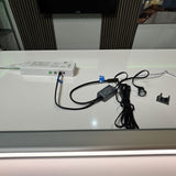 LED Wardrobe Rail Lights - 12W 528 LEDs - Bespoke lengths 24V with External PIR