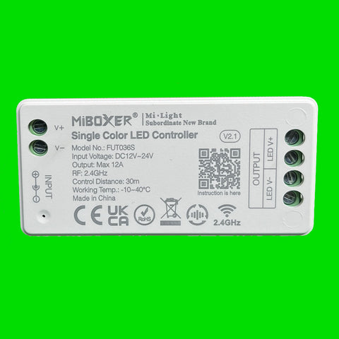 Single Colour Touch - 4 Zone Wireless LED Dimmer Switch - Controller ONLY LED Strip