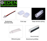 220V Mains LED Striplight IP44 1m/5m/10m/50m - 2835 120 LEDs per m
