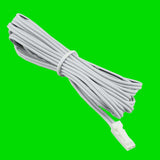 AWG22 - 1m & 3m Dupont Male/Female Ends - 2 Core Cable in White and Grey