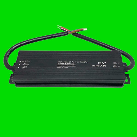 24V 100 Watt IP67 Power Supply for LED Strip Lights