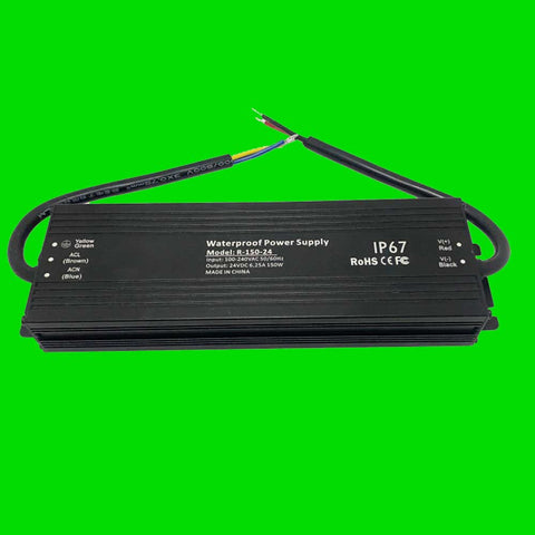 24V 150 Watt IP67 Power Supply for LED Strip Lights