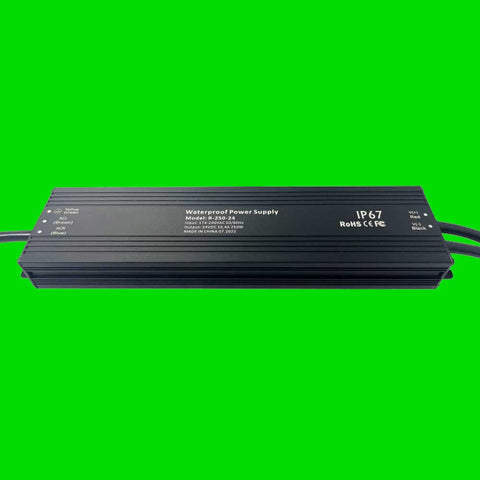 24V 250 Watt IP67 Power Supply for LED Strip Lights