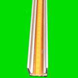 LED Glass Shelf Profile using LED Strip Lights - Made to Measure