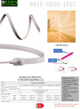 0410 Neon 1m/5m & 50m - IP67 LED Striplight 12V per m